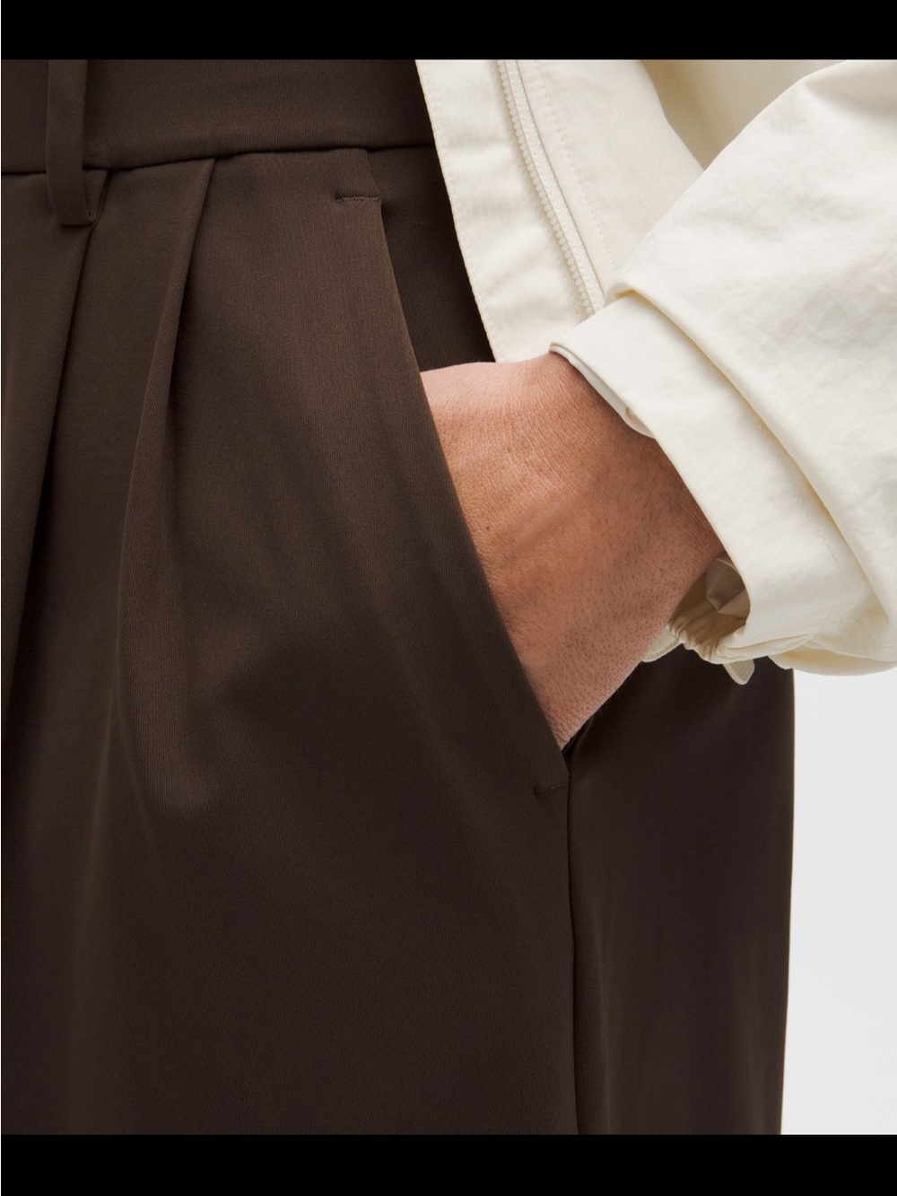 Lululemon Daydrift Regular Wide Trousers Size M 31”L Walnut Crunch Brown - Picture 4 of 5